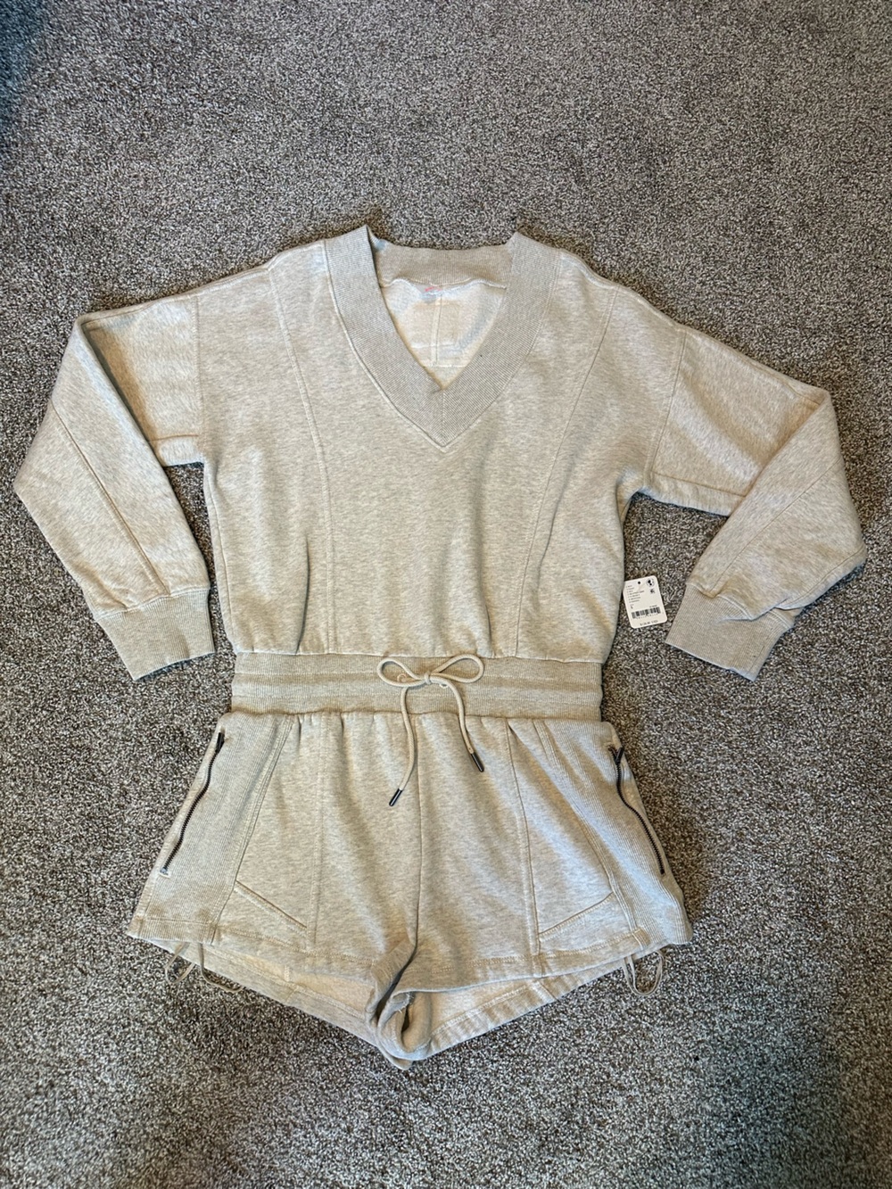 Free People Intercept Long Sleeve Romper NWT - Size Small - Picture 2 of 5